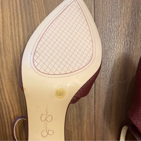 Chocolate brown Jessica Simpson 3.5 in heels size 9.5 - Picture 3 of 3